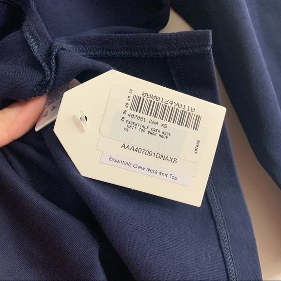 Nwt ISAAC MIZRAHI Live! Essentials Pima Cotton Crew Neck Knit T Shirt Top Blue - Picture 7 of 11